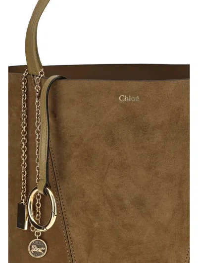Chloé Women Suede Spin Tote Bag