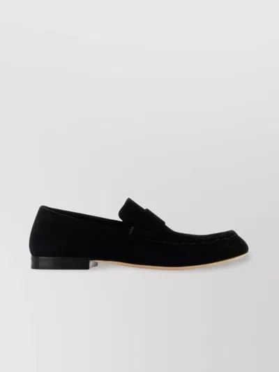 The Row Soft Suede Finish Loafers