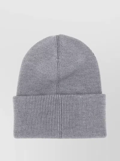 Canada Goose Wool Arctic Beanie Hat With Folded Cuff In Gray
