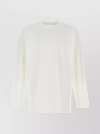Y3 Yamamoto Oversize Crew Neck T-shirt With Graphic Print In White