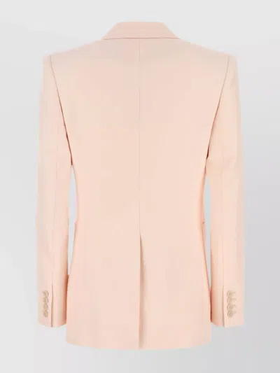 Chloé Wool Blazer With Notched Lapels And Front Flap Pockets