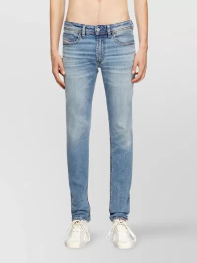 Diesel Skinny Jeans With Perfect Leg Bunching In Blue