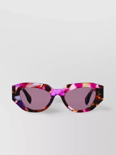 Gucci Spotted Tortoiseshell Sunglasses Logo In Multi