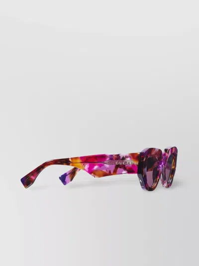 Gucci Spotted Tortoiseshell Sunglasses Logo In Multi