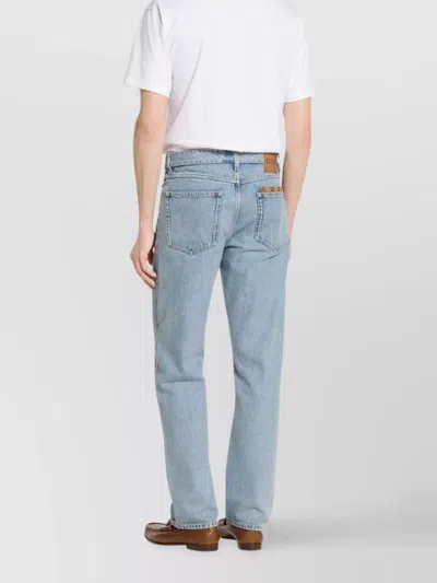 Gucci Denim Trousers With Gg Canvas Insert