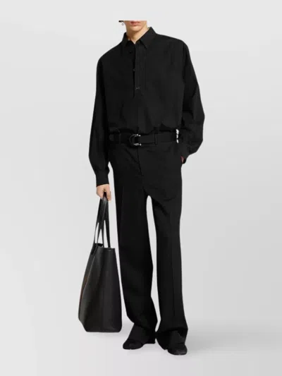 Gucci Embroidered Trousers With Belt Loops And Pockets In Black
