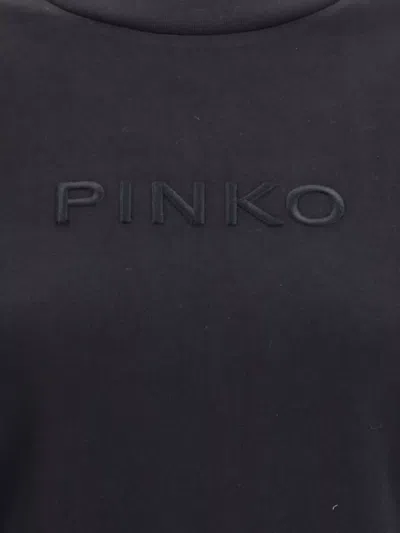 Pinko Logo T-shirt In Black