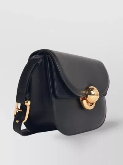 Furla Sfera Shoulder Bag Black In Smooth Leather In Black