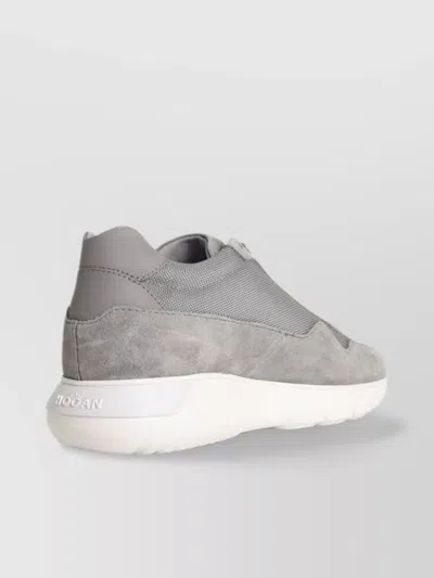 Hogan Interactive 3 Grey Suede Blend Sneakers