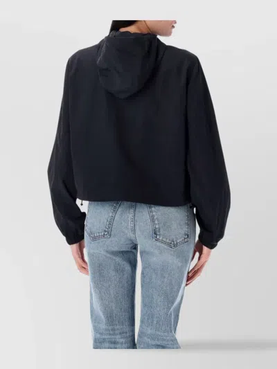 Burberry Cropped Nylon Hooded Jacket