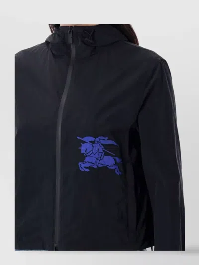 Burberry Cropped Nylon Hooded Jacket
