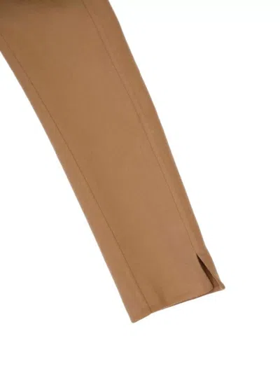Stella Mccartney Belted Wrap Coat With Notched Lapel In Brown