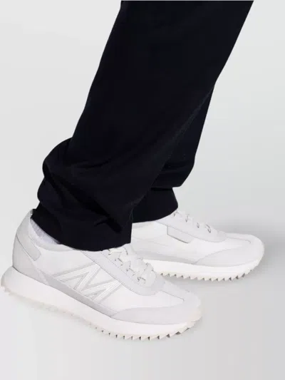 Moncler Sneakers Pacey2 En Daim Et Nubuck In White