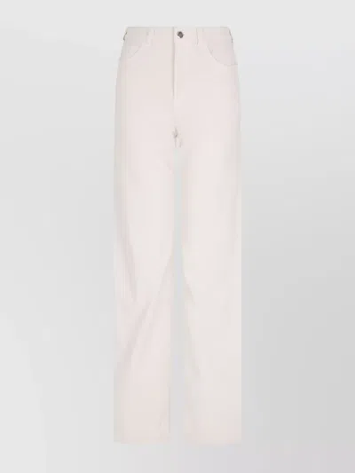 Emporio Armani Mid-rise Wide-leg Denim Jeans With Belt Loops