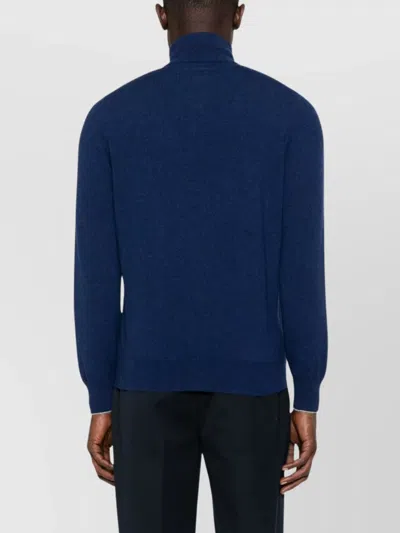 Brunello Cucinelli Cashmere High Neck Zip Cardigan