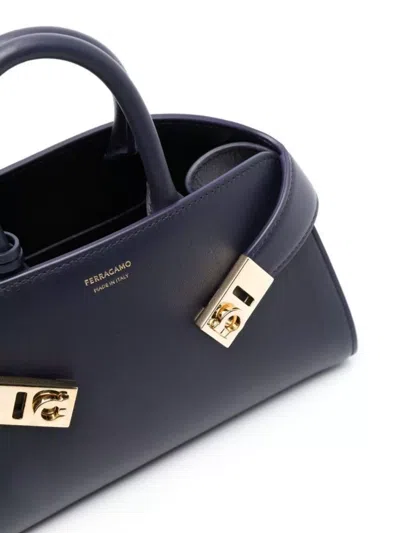 Ferragamo Mini Leather Tote Bag With Adjustable Strap