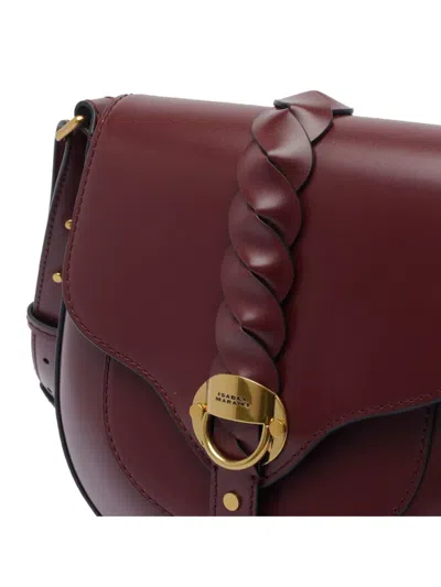 Isabel Marant Crossbody Suede Bag With Adjustable Braided Strap