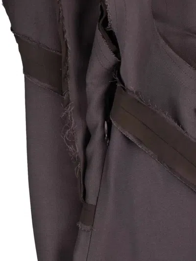 Attico Abito Midi Asimmetrico Con Dettaglio Attorcigliato In Brown