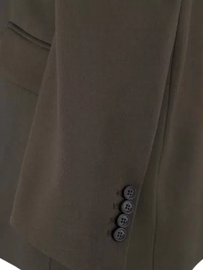 Attico Single-breasted Virgin Wool Blazer