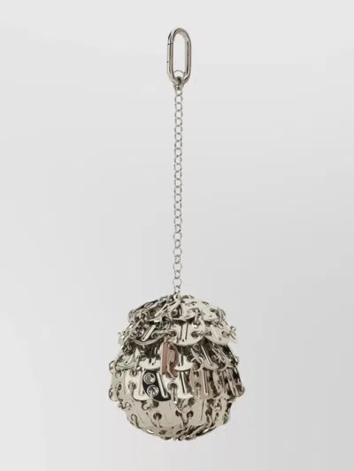 Rabanne Chain Detail Spherical Keyring