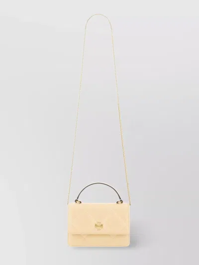 Tory Burch Quilted Top Handle Chain Strap Shoulder Bag