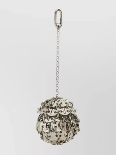 Rabanne Chain Detail Spherical Keyring