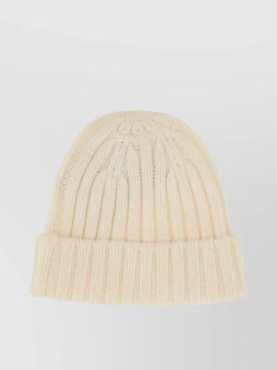 Aspesi Knit Ribbed Brim Turn-up Hat