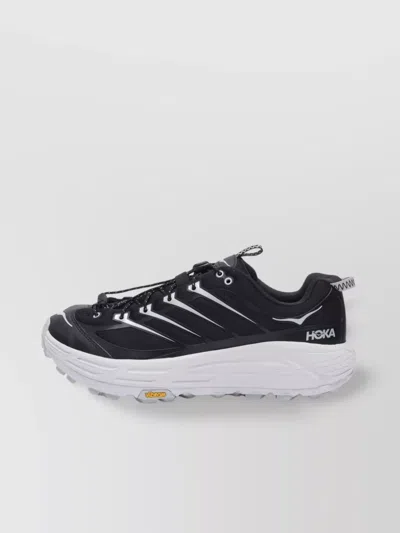 Hoka Black/cosmic Grey Mafate Three2 Sneakers In Black