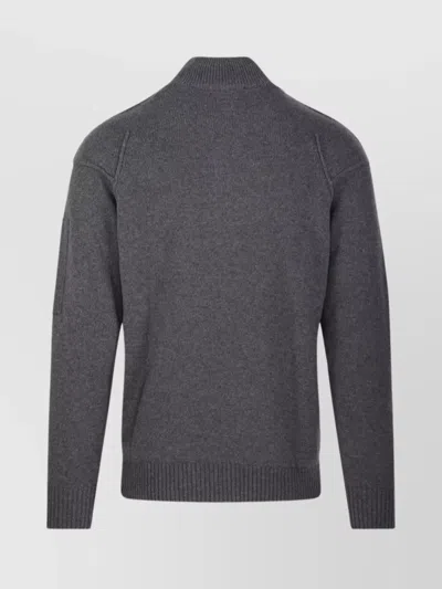 C.p. Company Arm Pocket Cuffs Hem Sweater In Gray