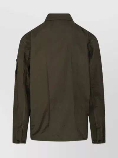 C.p. Company Multi-pocket Drawstring Jacket In Green