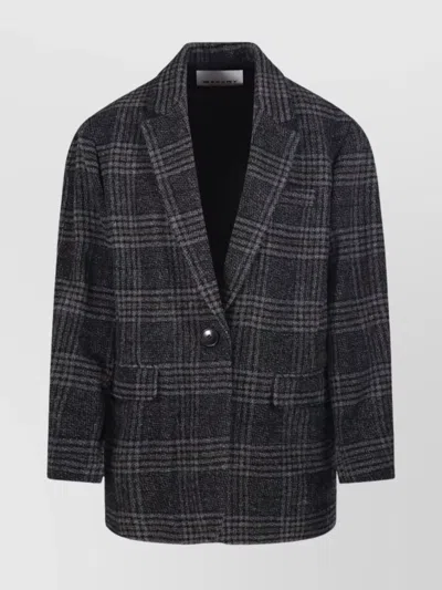 Isabel Marant Étoile Gesina Gb Coat Notched Lapel In Black