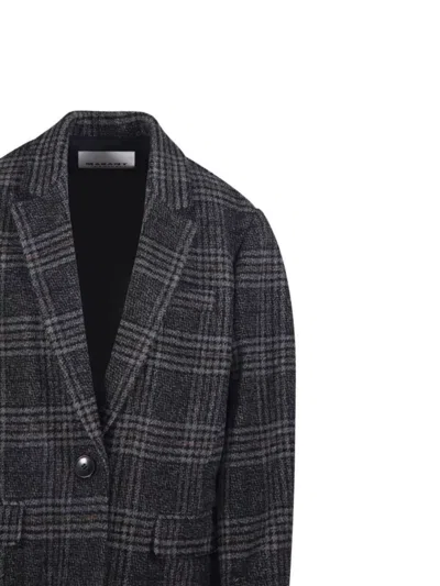 Isabel Marant Étoile Gesina Gb Coat Notched Lapel In Black
