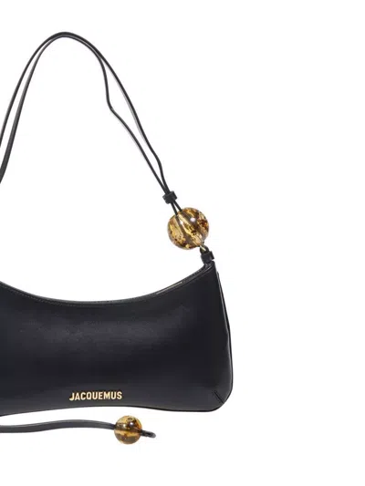 Jacquemus Women Black Top Zip Fastening Adjustable Shoulder Strap Internal Patch Pocket Contrast
