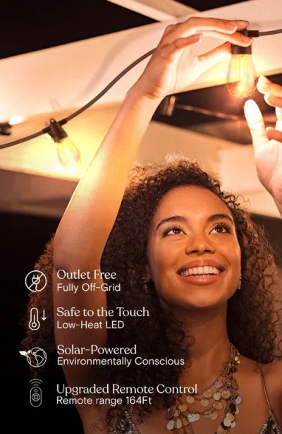 Brightech Solar-powered Weatherproof Heavy Duty Outdoor Led String Lights In White