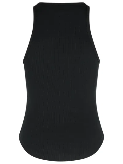 Courrèges Buckle 90s Rib Tank Top In Black