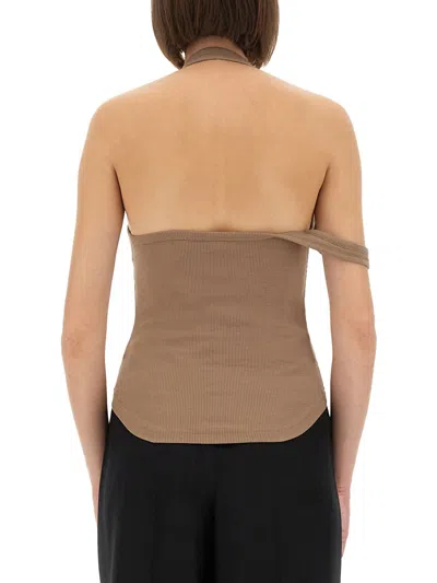 Courrèges Top Courreges In Brown