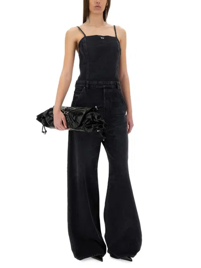 Diesel Women Jumpsuit With Denim Straps