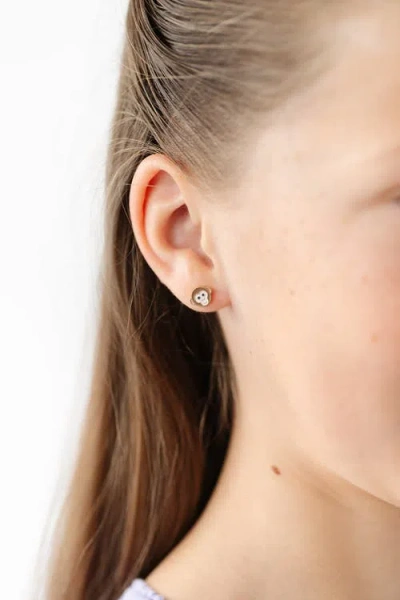 Pip Pop Monkey Stud Earrings In Gold