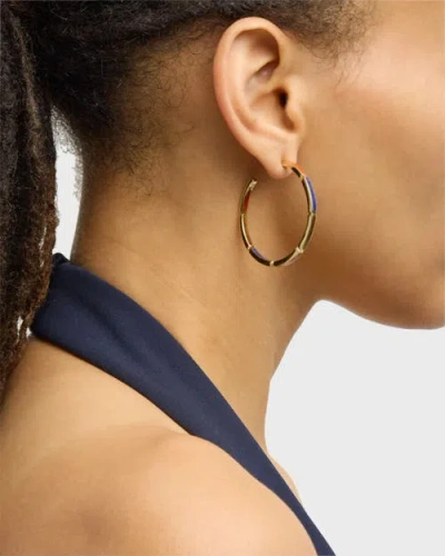 Jan Leslie Inside Out Hoop Earring Set In Sterling With 18k Gold Overlay
