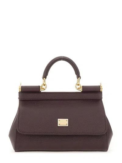 Dolce & Gabbana Sicily Ew Small Leather Tote Bag