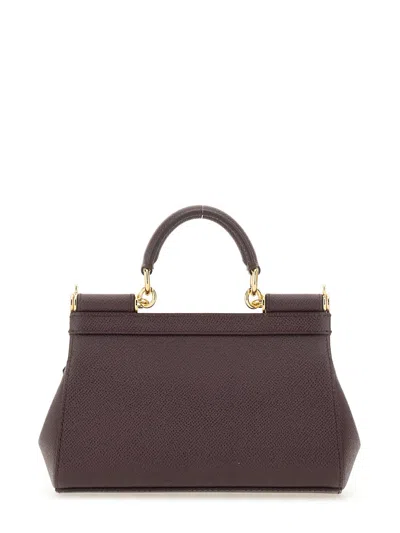 Dolce & Gabbana Sicily Ew Small Leather Tote Bag