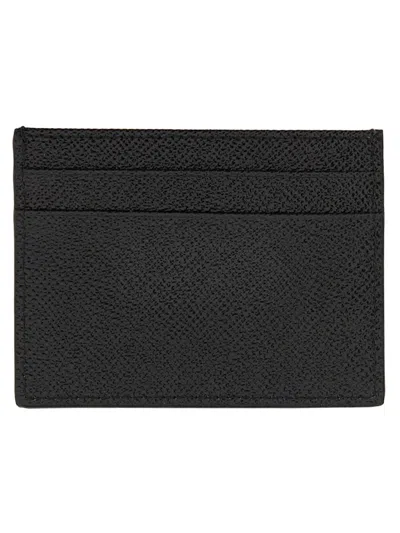Dolce & Gabbana Women  Cardholder With Logo Plaque In Black