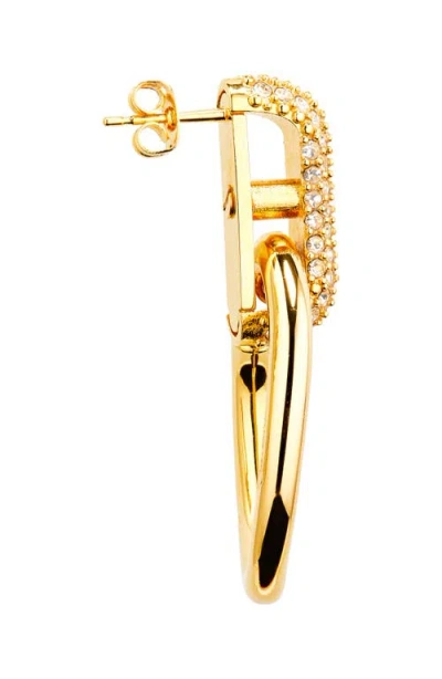 Oscar De La Renta Pavé Crystal Link Drop Earrings