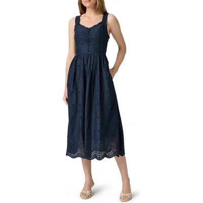 Paige Riesling A-line Dress In Blue