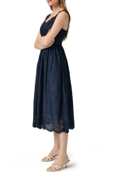 Paige Riesling A-line Dress In Blue