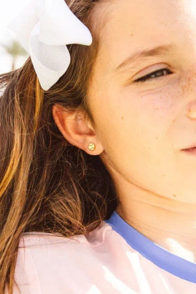 Pip Pop Baseball Stud Earrings In Gold