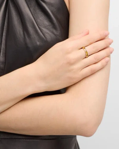 Jan Leslie Dash Ring Set In Sterling With 18kt Gold Overlay