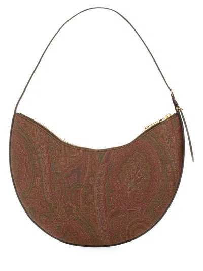 Etro Medium Paisley Leather Shoulder Bag