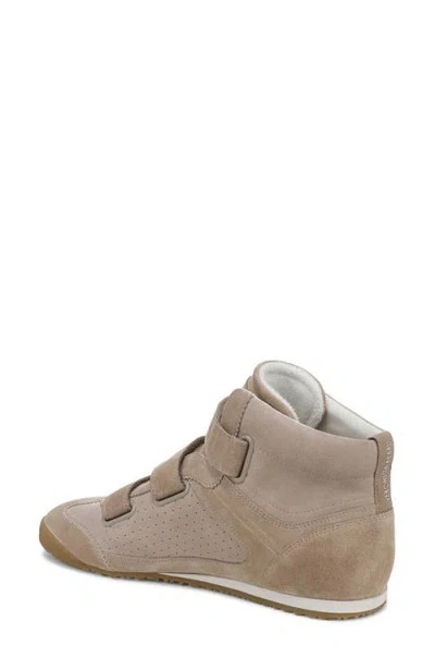 Veronica Beard Nima High-top Velcro Sneaker In Brown