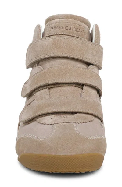 Veronica Beard Nima High-top Velcro Sneaker In Brown